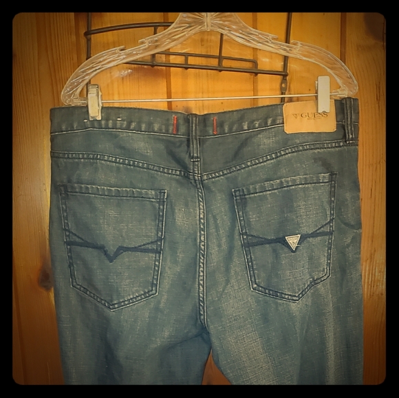 Guess Mens Jeans | Regular Straight Crescent fit - Picture 2 of 5